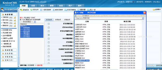 科汛KesionCMS网站系统如何绑定网站模板